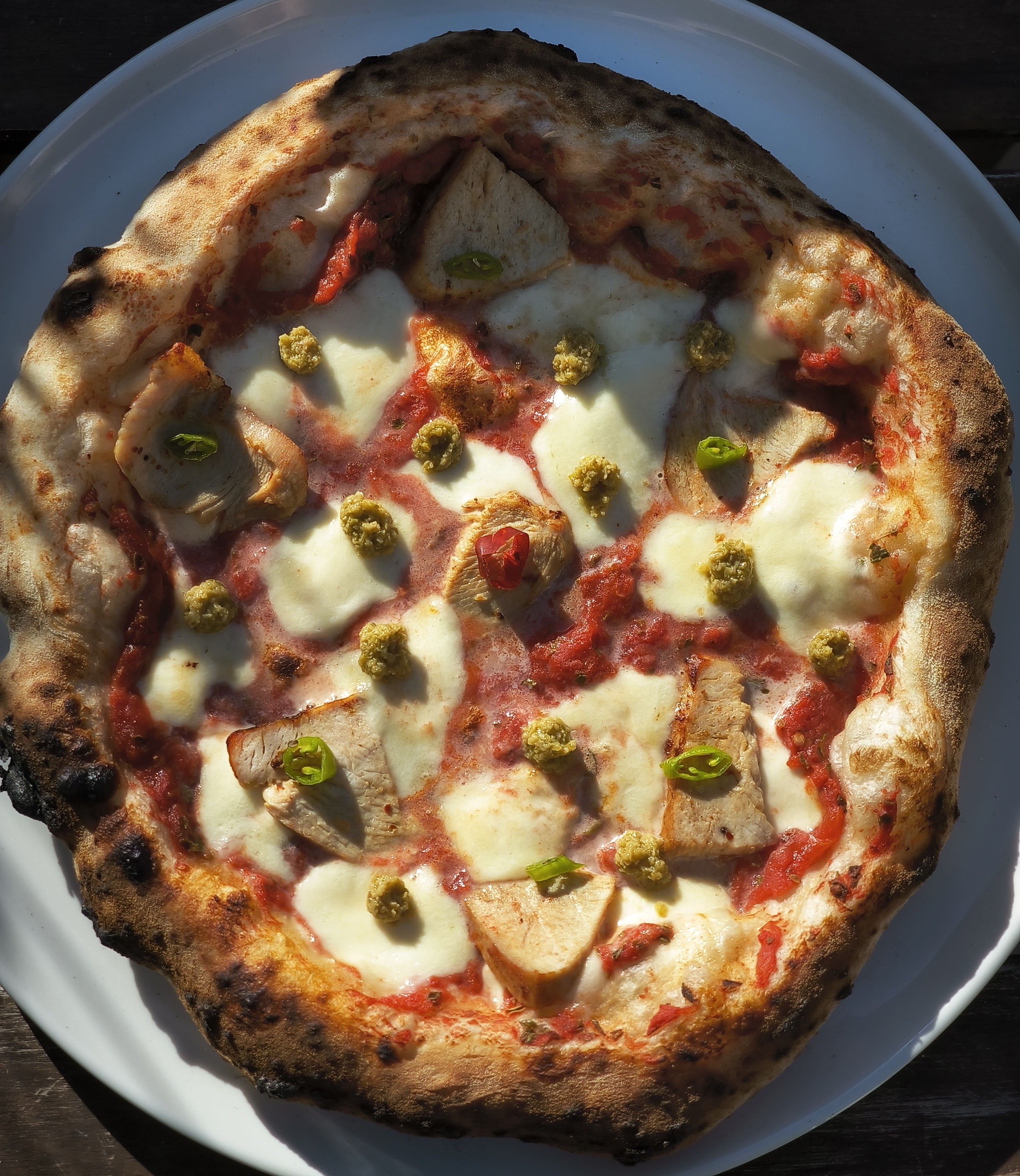 Pizza Dinde & Tapenade Verte