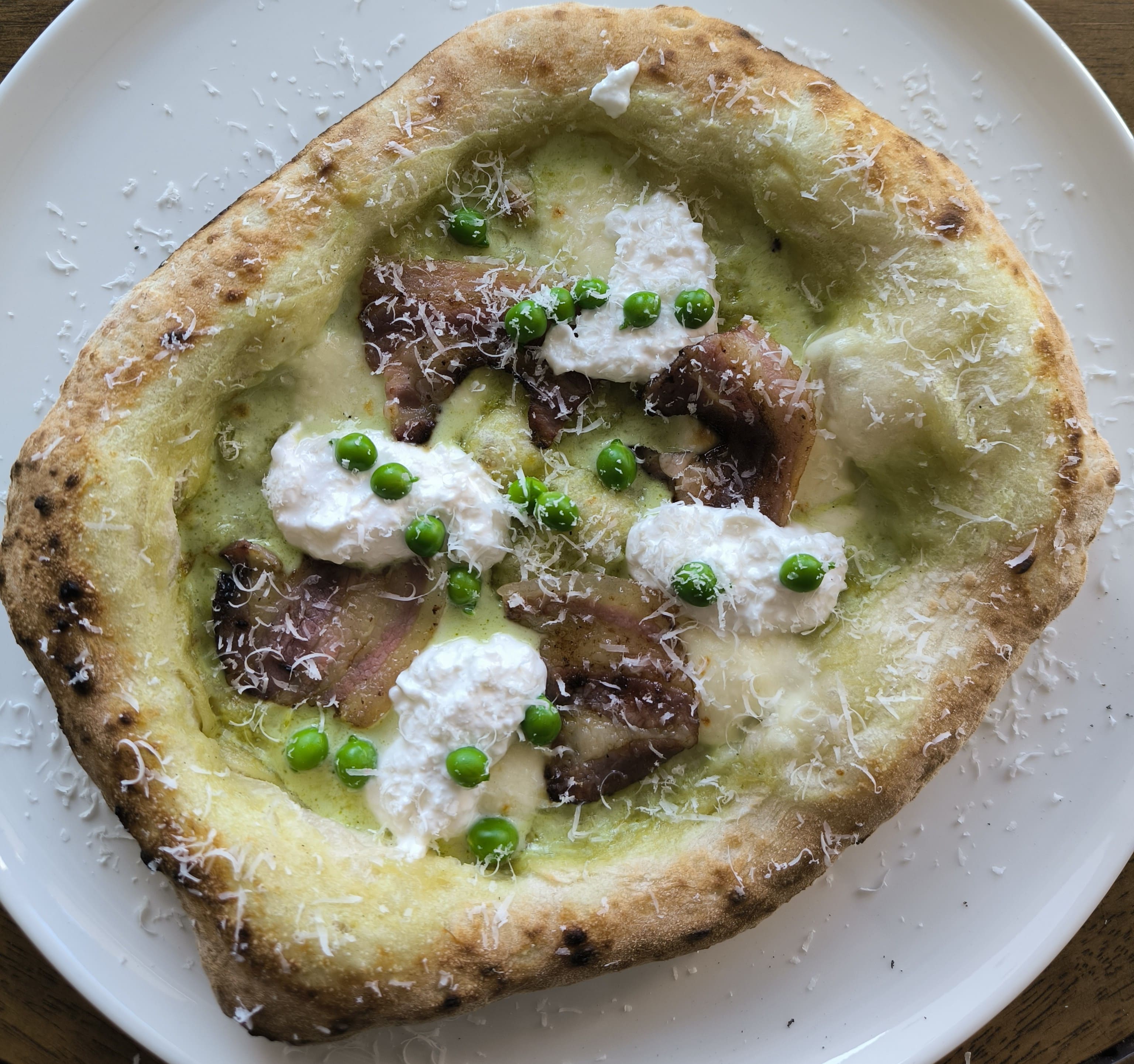 La Printanière - Petits Pois, Pancetta & Burrata